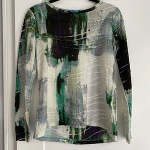Vera Wang art deco long sleeve